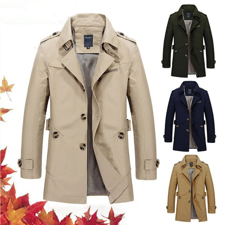 Michael - Men's Business Windbreakers Long Jackets
