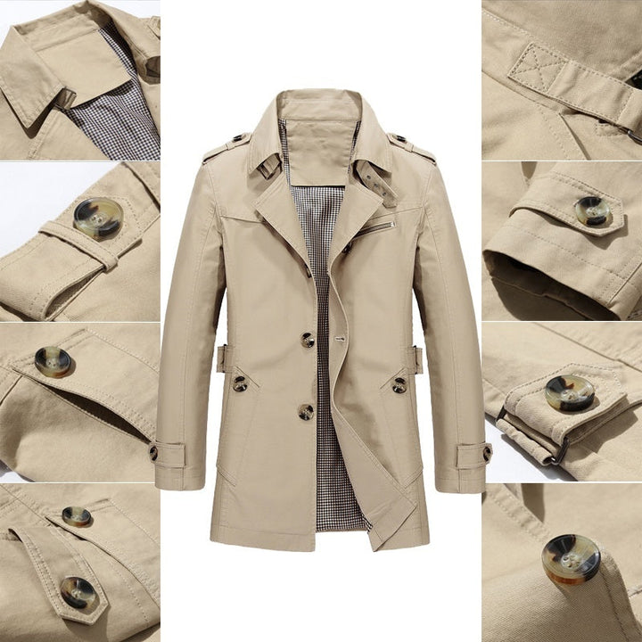 Michael - Men's Business Windbreakers Long Jackets