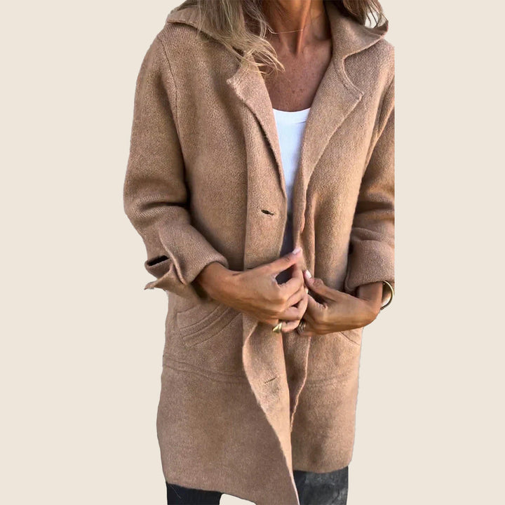Elvy Paris | Casual Monopette Coat with Lapels