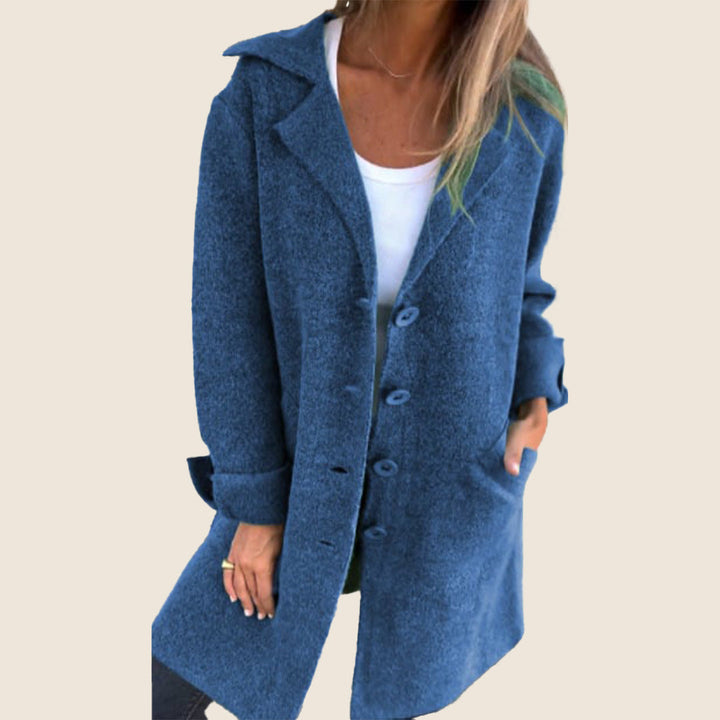 Elvy Paris | Casual Monopette Coat with Lapels
