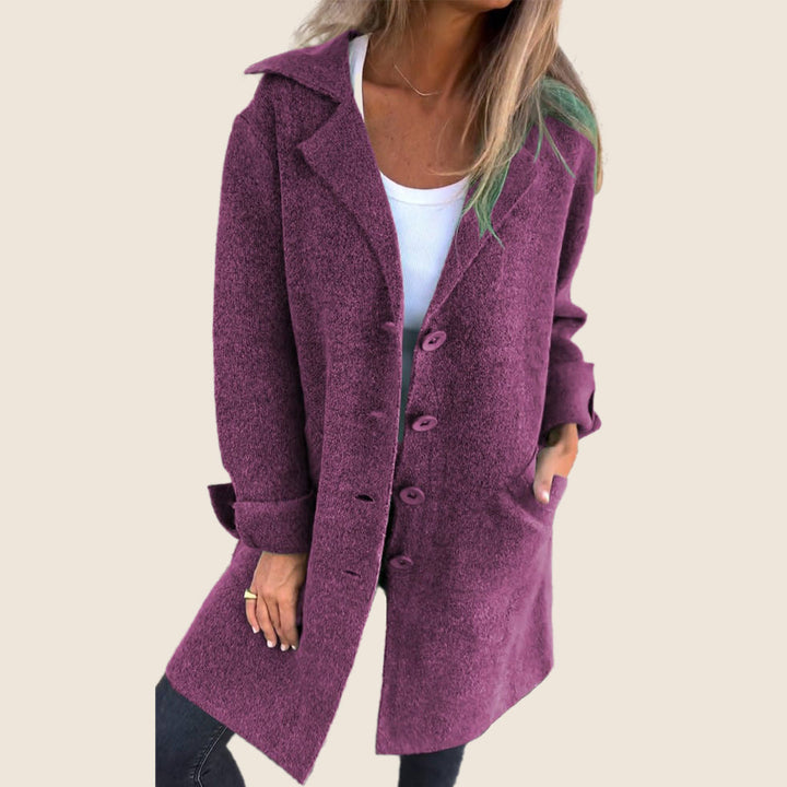Elvy Paris | Casual Monopette Coat with Lapels