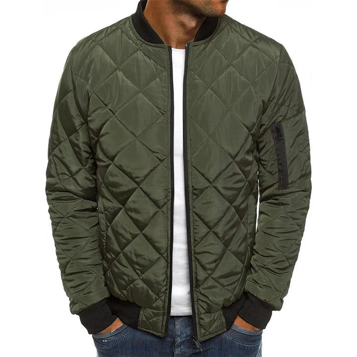 AMBROGIO | PREMIUM QUALITY CASUAL JACKET WITH DIAMOND DESIGN