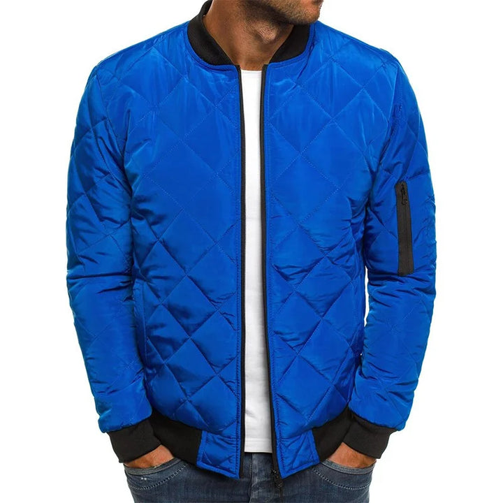 AMBROGIO | PREMIUM QUALITY CASUAL JACKET WITH DIAMOND DESIGN