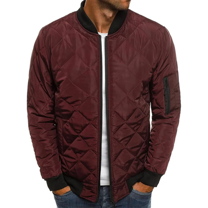 AMBROGIO | PREMIUM QUALITY CASUAL JACKET WITH DIAMOND DESIGN